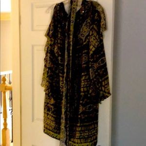 Ladies lovely dress in beautiful spring color.